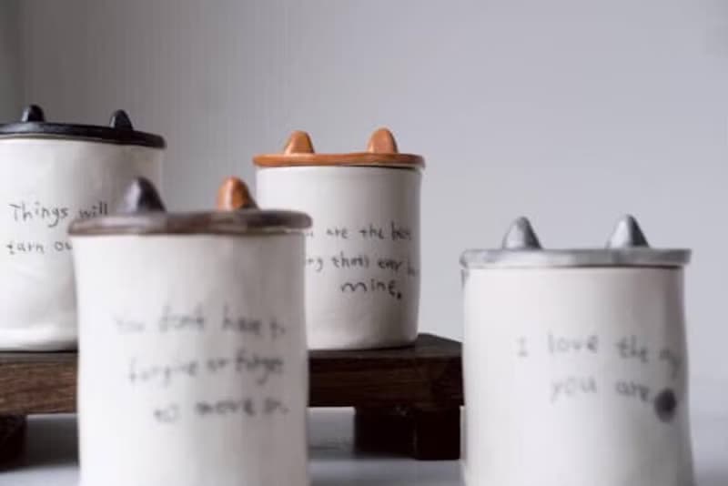 貓貓 香氛蠟燭罐 療癒貓咪 手作禮物 手捏陶瓷 居家香氛