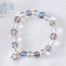 月夜越美晶石手鍊(含開光)月光石、白水晶、提升魅力、淨化磁場