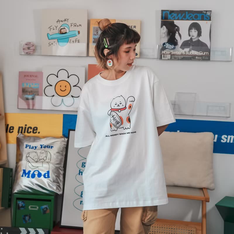 All money back me home 招財貓貓Tee