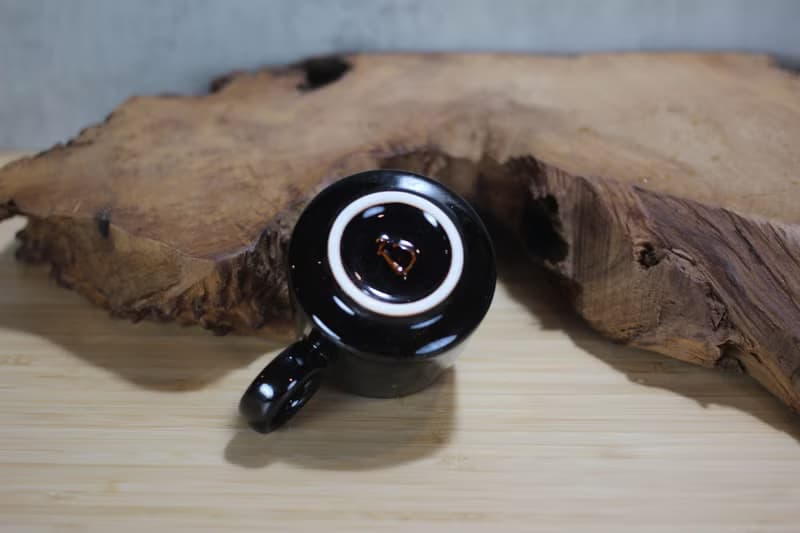 【送禮好物】80ml 鵲黑 自然釉小緣杯 咖啡分享杯 鶯歌製