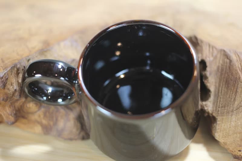 【送禮好物】80ml 鵲黑 自然釉小緣杯 咖啡分享杯 鶯歌製