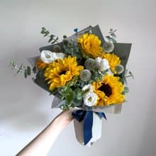 【鮮花】向日葵自然風鮮花花束