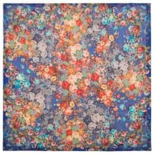 Original Pavlovo Posad Russian Shawl 100% Wool Woolen Scarf 115x115 cm 10200-13