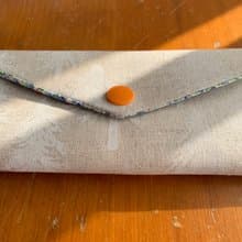 文青風環保筷袋  植樹 白  手作餐具袋.交換禮物.