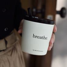 Heymen黑門 活在當下 原創設計溫柔法風環保便攜吸管咖啡隨行杯