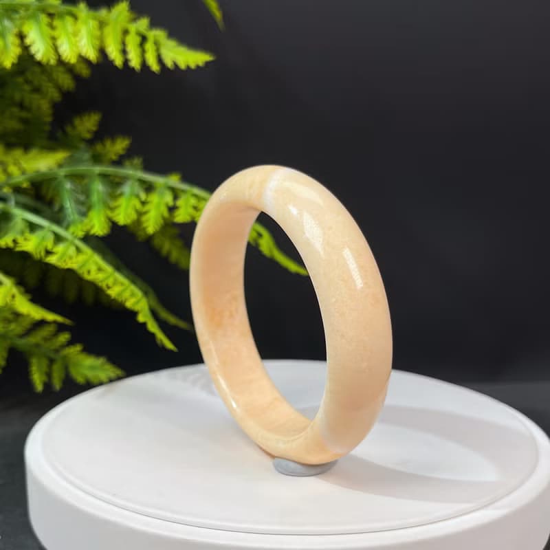 黃色方解石手鐲 58MM 玉化高瓷爆晶天眼碳酸鈣手環 清理負面能量