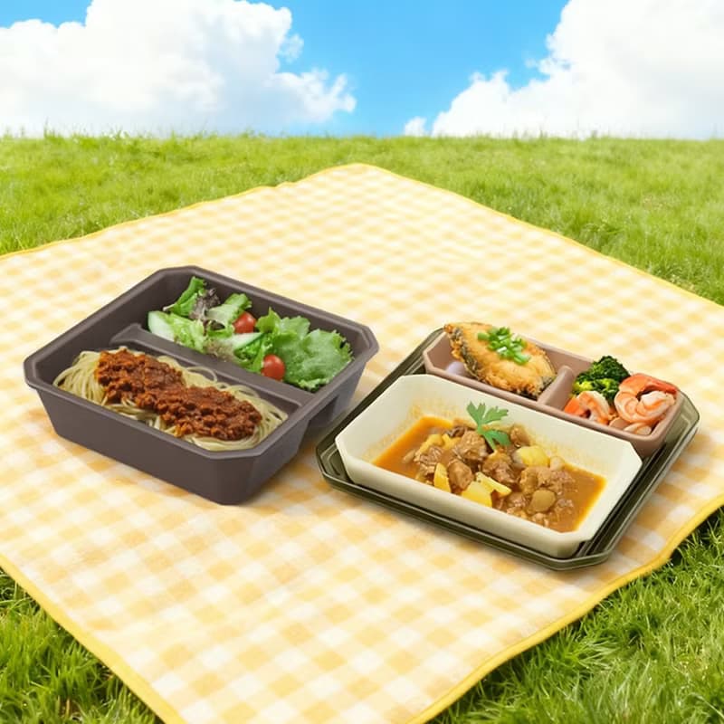 【哩皿生活】C-Bento 潔晶餐盒 耐高溫 可微波 多格便當盒 餐盒