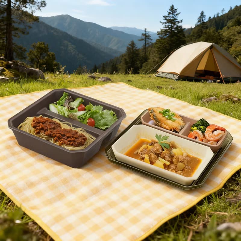 【哩皿生活】C-Bento 潔晶餐盒 耐高溫 可微波 多格便當盒 餐盒