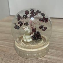 大兔子款訂製 | 水晶樹系列微景觀水晶球 | 可愛 | 居家擺飾