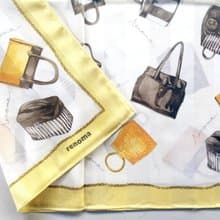 renoma Vintage Scarf Women Handbag Collection 23 x 22.5 inches