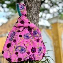 手工刺繡 花卉 手提包 小包 包包 手袋 手提袋