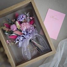 花束立體木相框【成品/材料包】母親節限定