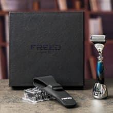 一週年限量紀念款 尊爵四件組五刀式刮鬍刀禮盒 - 銀河藍 父親節