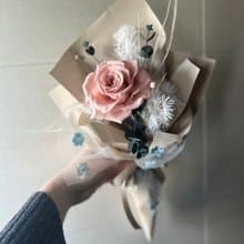 永生玫瑰花束 單支玫瑰花束 恆星花 乾燥花 生日花束 告白花束