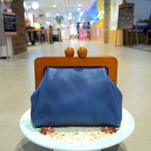 手縫懷舊木框 2用手袋: 60s TWIGGY Style 2-way Handbag