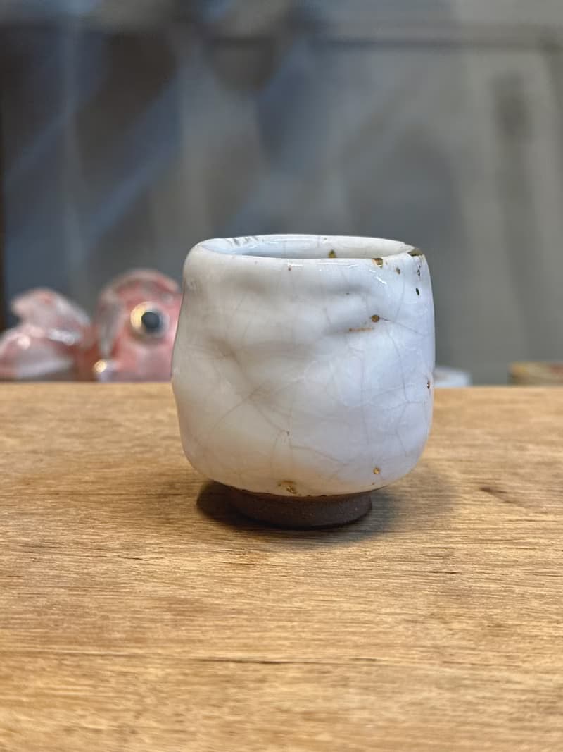 白志野鎏金凝香杯2號-余華宇老師-手工製作-容量約100cc