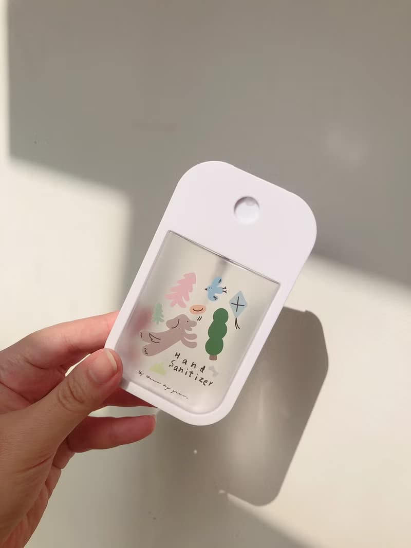 新款 手繪 防疫 乾洗手分裝瓶 酒精香水 隨身噴霧瓶 40m 可重複