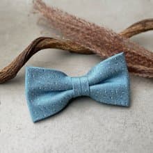 小白點天空藍領結 -像一顆顆的小白糖 給你生活一點甜