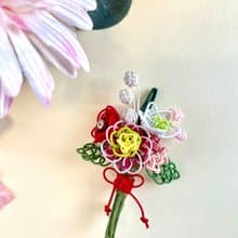 水引細工のブーケのコサージュ