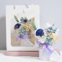 藍色乾燥花小桌花 交換禮物 生日 聖誕節 情人節