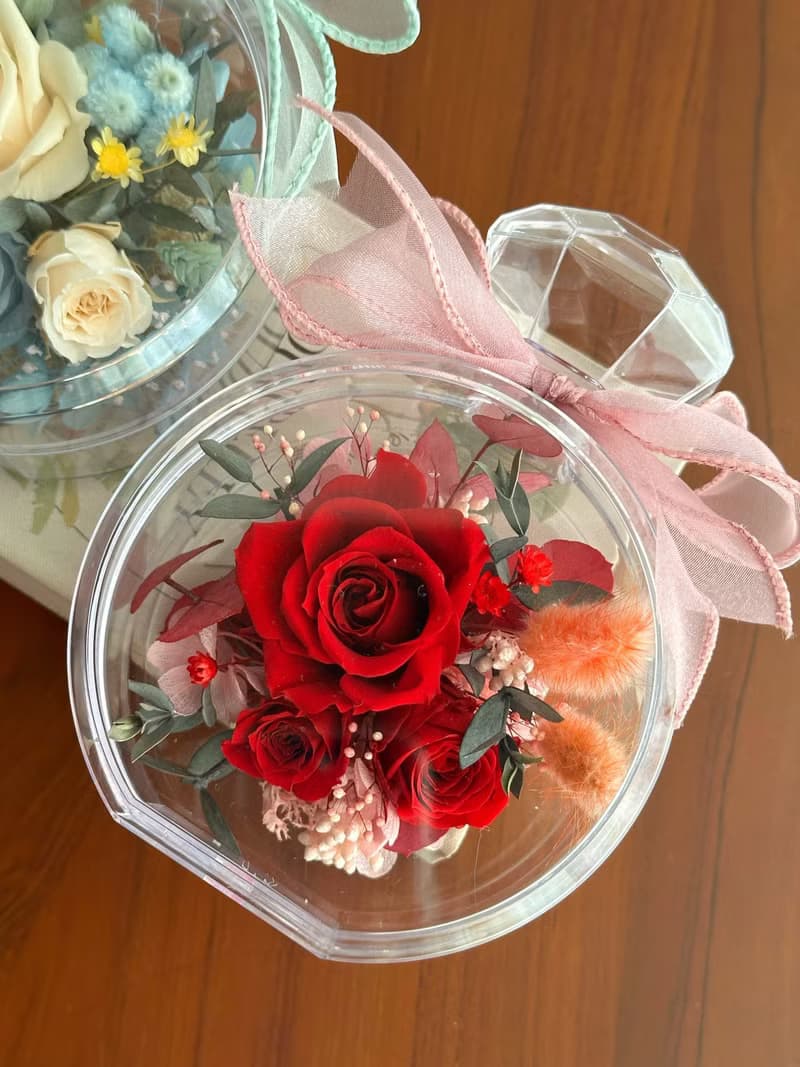 壓克力香水瓶永生花/情人節花禮