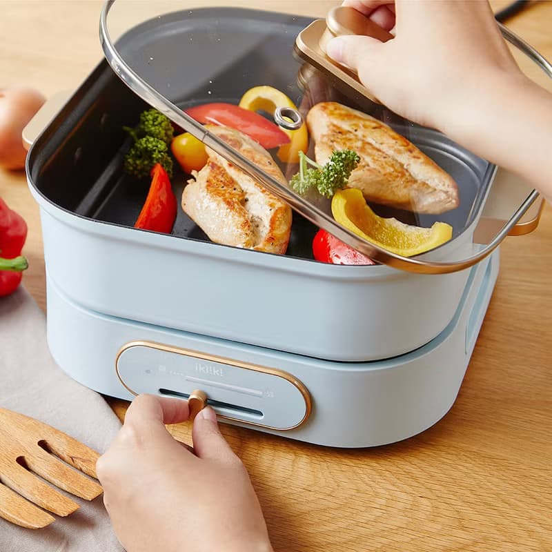 【ikiiki伊崎】2in1方型煮藝鍋