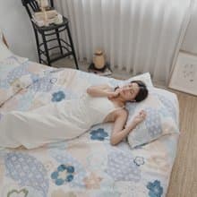柔絲萊賽爾纖維 床包組 薄被套 鋪棉兩用被/台灣製床單/HT071