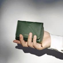 真皮短夾 Ellie Mini Wallet /綠色長夾 祖母綠色 Emerald Green