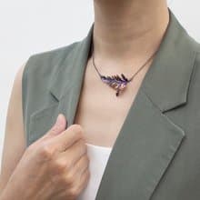 兔腳蕨 純銀項鍊 鍍金項鍊 鎖骨鍊 大 三色