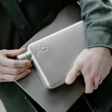memobottle A5 1080ml 不鏽鋼筆記本薄型水壺 (Satin)