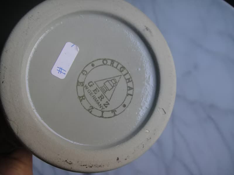 【老時光 OLD-TIME】早期二手德國製浮雕陶瓷啤酒杯