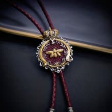 貴族蜂芒 保羅領帶 Bolo Tie 真皮 皮革項鍊 皮繩領帶 長項鍊