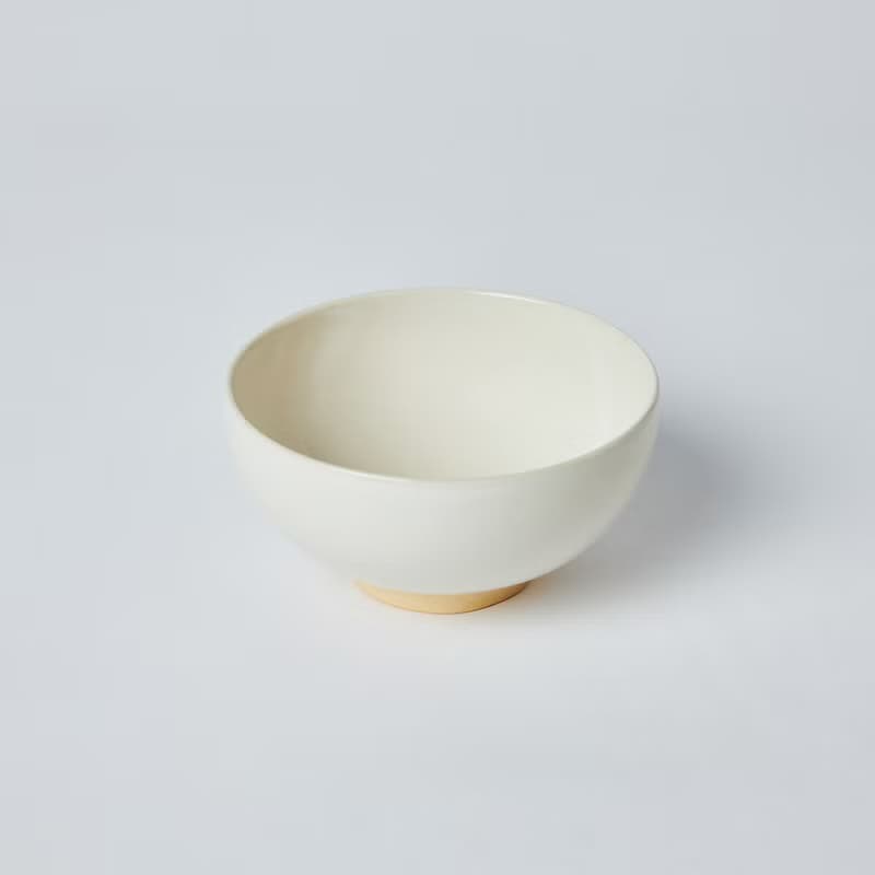 KOGA 許家陶器品 陶質圓形飯碗 (鶯白)