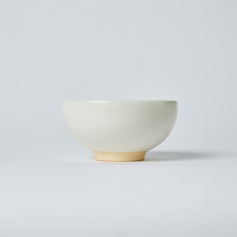 KOGA 許家陶器品 陶質圓形飯碗 (鶯白)