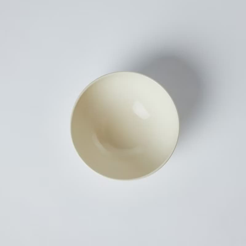 KOGA 許家陶器品 陶質圓形飯碗 (鶯白)