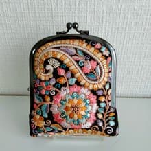 刺繍　カードケース