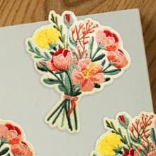 【刺繡布貼】Elegant Small Bouquet 優雅小花束