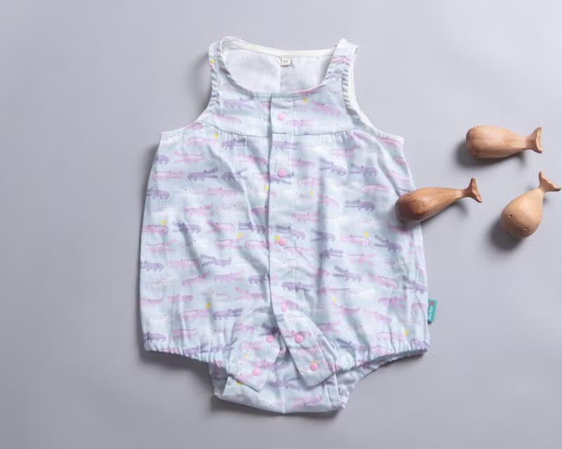 無袖包屁- 紗布衣 透氣 連身衣 嬰 幼兒 彌月