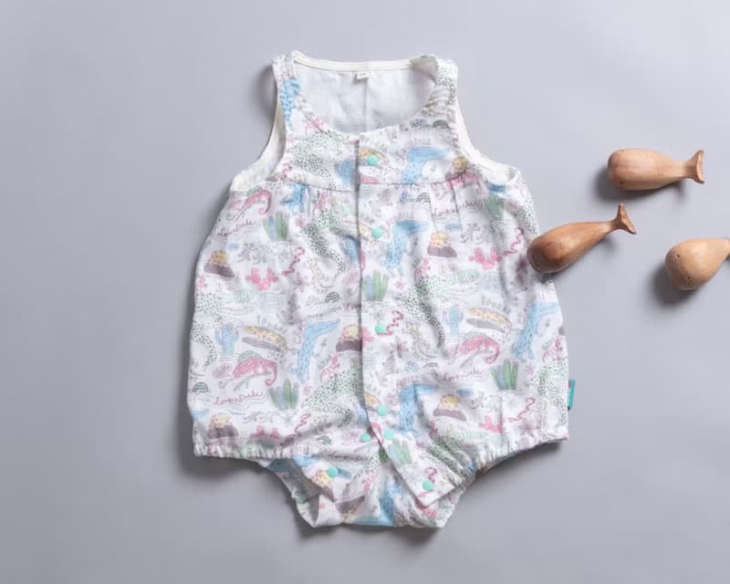 無袖包屁- 紗布衣 透氣 連身衣 嬰 幼兒 彌月