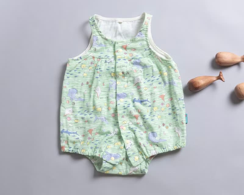 無袖包屁- 紗布衣 透氣 連身衣 嬰 幼兒 彌月