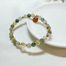【嚴選】綠髮晶 綠兔毛 鈦晶 水晶手鍊