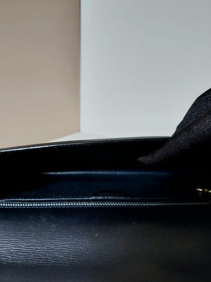 【母親節優惠】中古二手Celine徽章藍金色單肩手袋斜側揹背小包