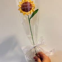 純手工鈎織 毛線向日葵花束-單售