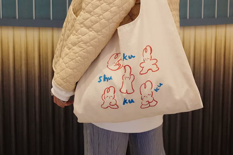 【交換聖誕禮物】Shuku 兔子綁繩打結背心環保布袋 | Tote Bag |