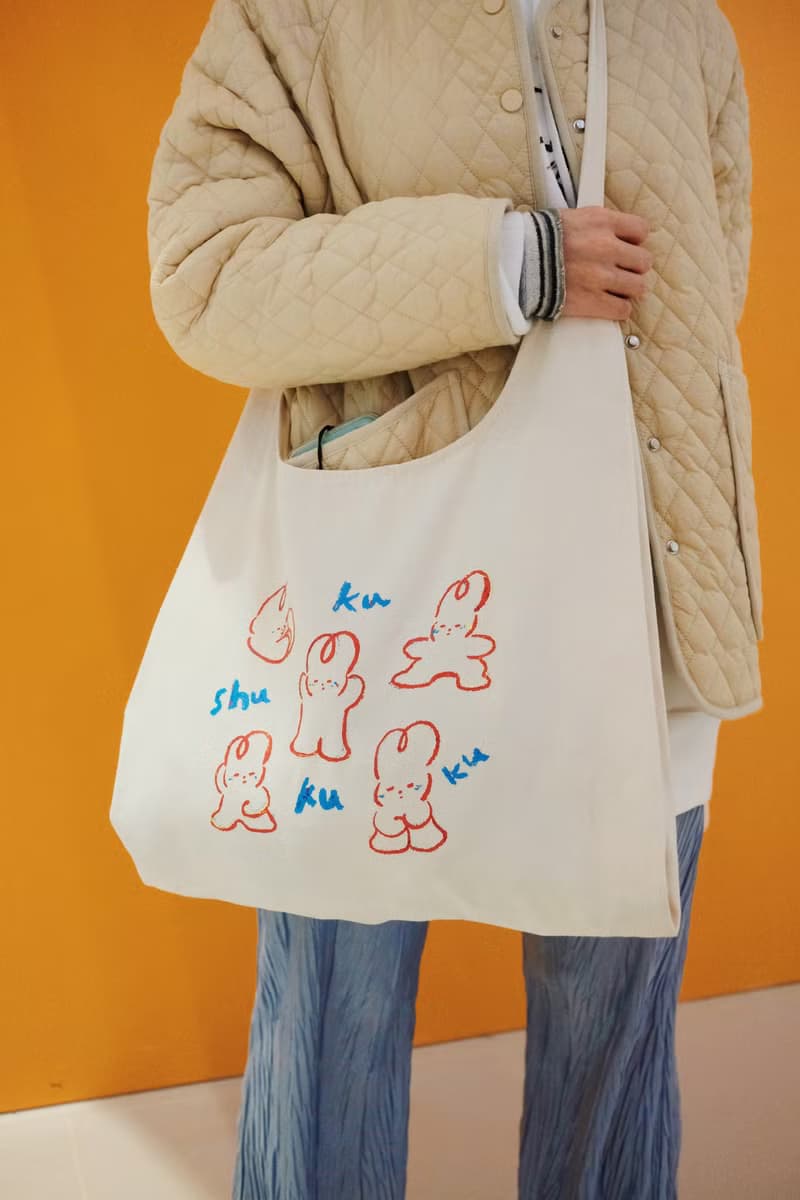 【交換聖誕禮物】Shuku 兔子綁繩打結背心環保布袋 | Tote Bag |