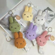 BON TON TOYS Miffy拍拍米菲兔ECO燈芯絨鑰匙圈 10cm(六色)