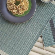 Set 2, Indigo Housewarming, Home Gifts, placemat, table mat, jute platemat