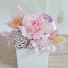 永生康乃馨盆花 結婚捧花永生乾燥花情人節畢業花束生日禮物