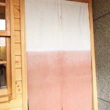 有機棉茜草染日式中門簾 Organic Cotton