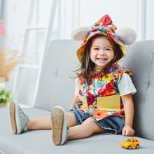 羊羔絨熊耳雙面背心-雙面保暖秋冬季童裝 小童大童手工製親子裝